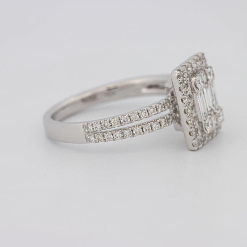 Invisible Halo Emerald Diamond Ring - ZIZOV DIAMONDS