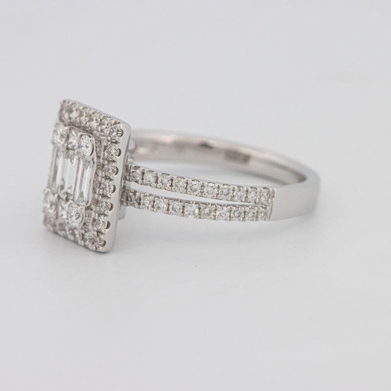 Invisible Halo Emerald Diamond Ring - ZIZOV DIAMONDS