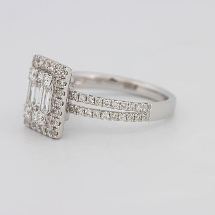 Invisible Halo Emerald Diamond Ring - ZIZOV DIAMONDS