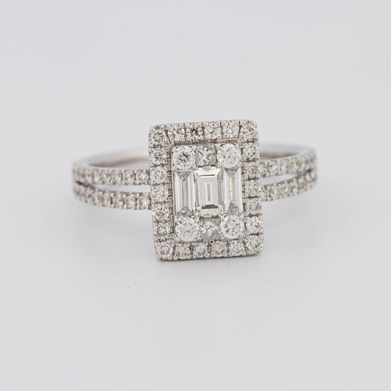 Invisible Halo Emerald Diamond Ring - ZIZOV DIAMONDS