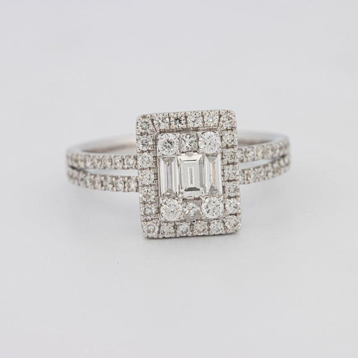 Invisible Halo Emerald Diamond Ring - ZIZOV DIAMONDS