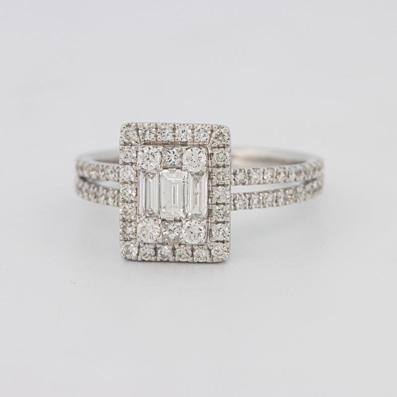 Invisible Halo Emerald Diamond Ring - ZIZOV DIAMONDS