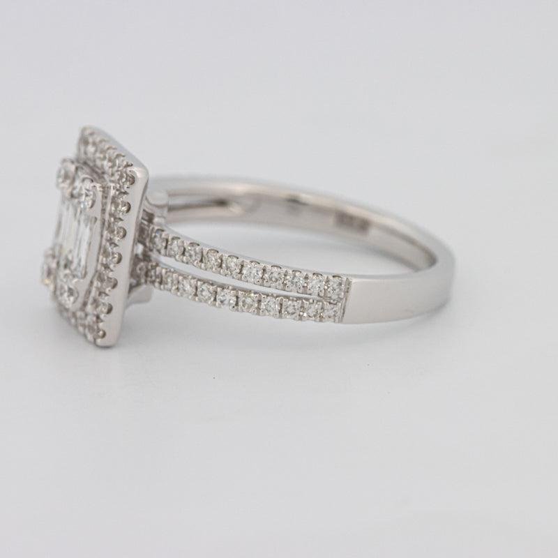 Invisible Halo Emerald Diamond Ring - ZIZOV DIAMONDS