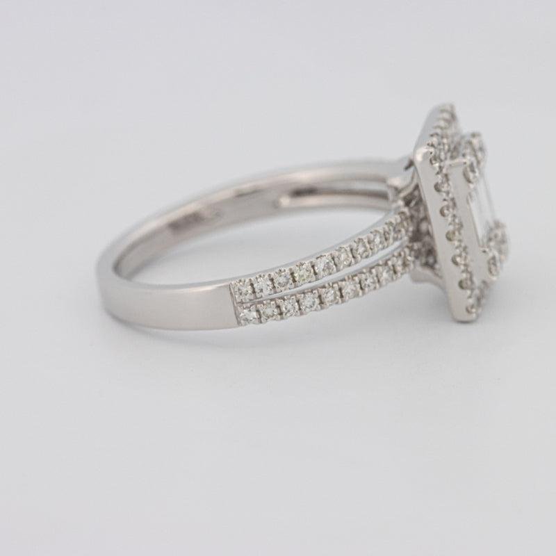 Invisible Halo Emerald Diamond Ring - ZIZOV DIAMONDS