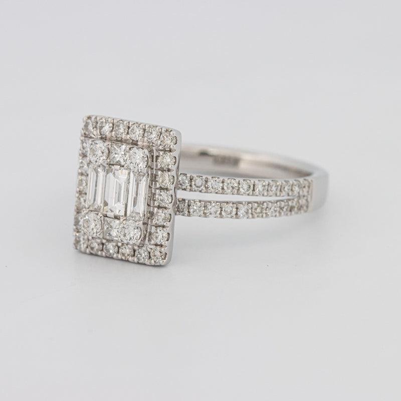 Invisible Halo Emerald Diamond Ring - ZIZOV DIAMONDS