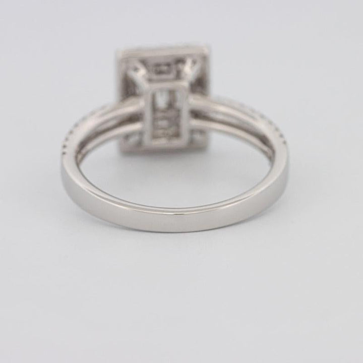 Invisible Halo Emerald Diamond Ring - ZIZOV DIAMONDS