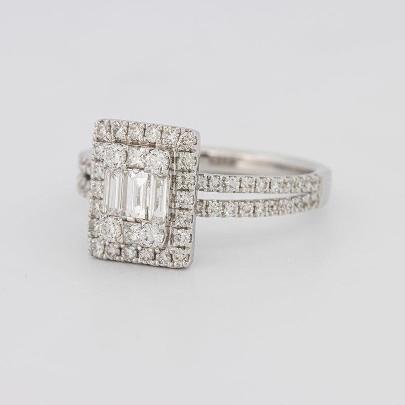 Invisible Halo Emerald Diamond Ring - ZIZOV DIAMONDS