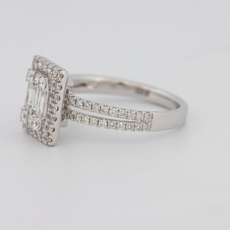 Invisible Halo Emerald Diamond Ring - ZIZOV DIAMONDS