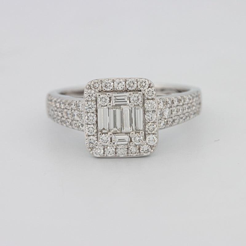 Invisible Halo Square Diamond Ring - ZIZOV DIAMONDS