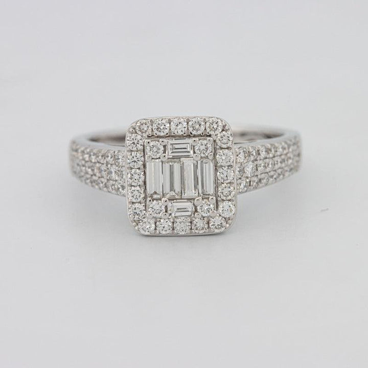Invisible Halo Square Diamond Ring - ZIZOV DIAMONDS