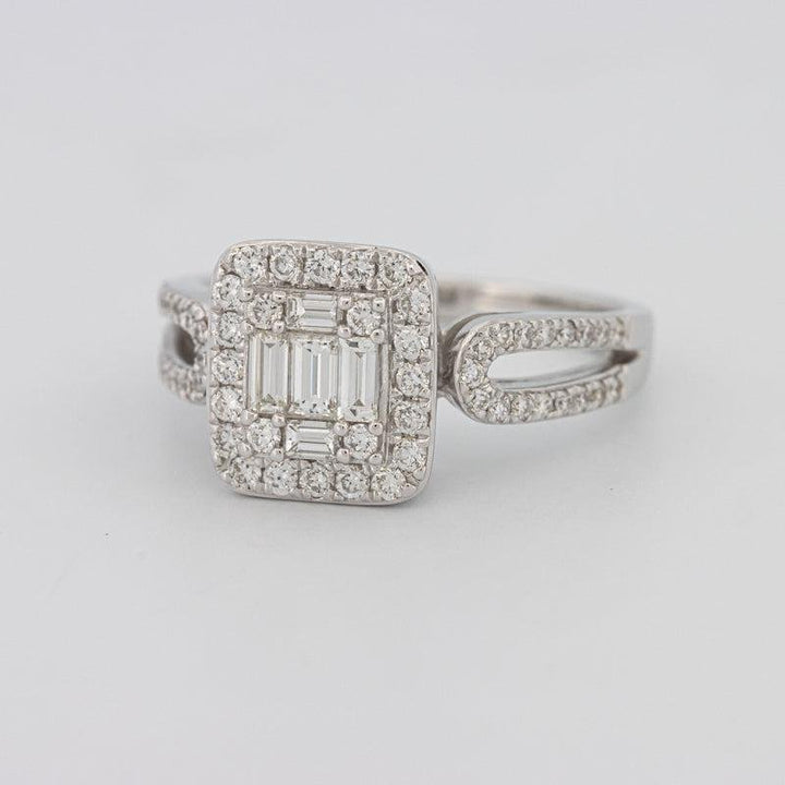 Invisible Halo Square Diamond Ring - ZIZOV DIAMONDS