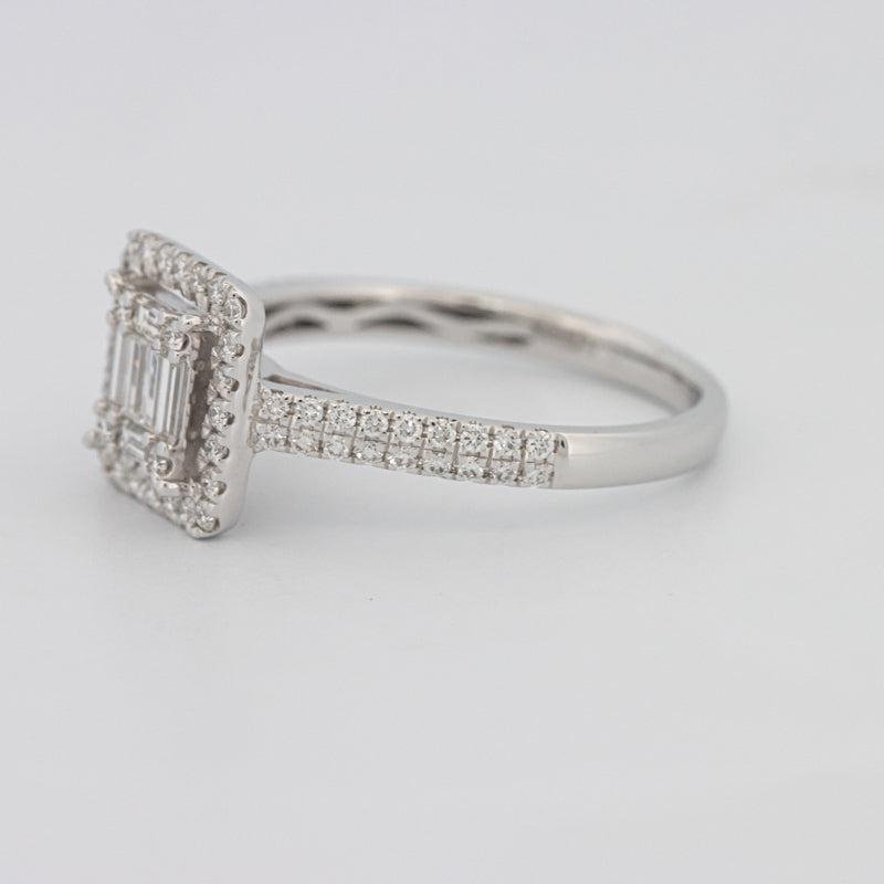 Invisible Halo Square Diamond Ring - ZIZOV DIAMONDS