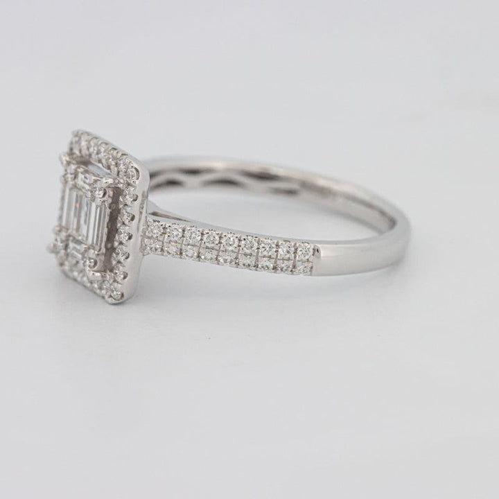 Invisible Halo Square Diamond Ring - ZIZOV DIAMONDS