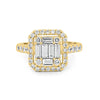 Invisible Halo Square Diamond Ring - ZIZOV DIAMONDS