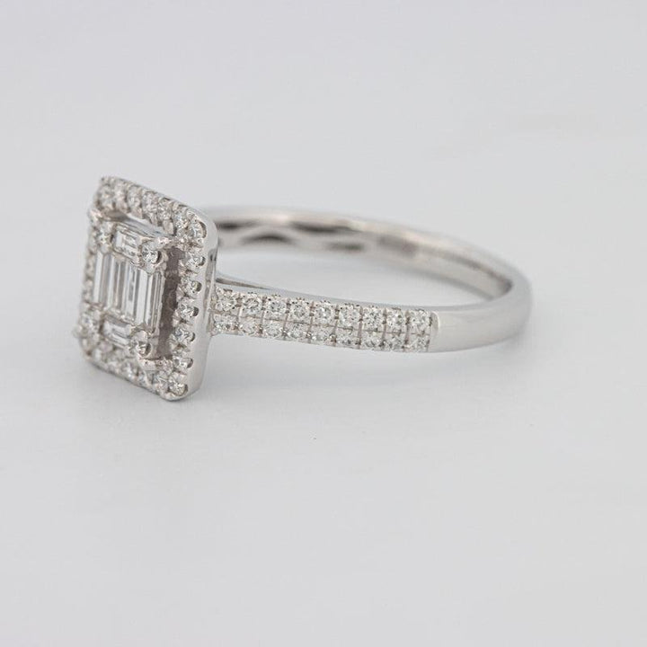 Invisible Halo Square Diamond Ring - ZIZOV DIAMONDS
