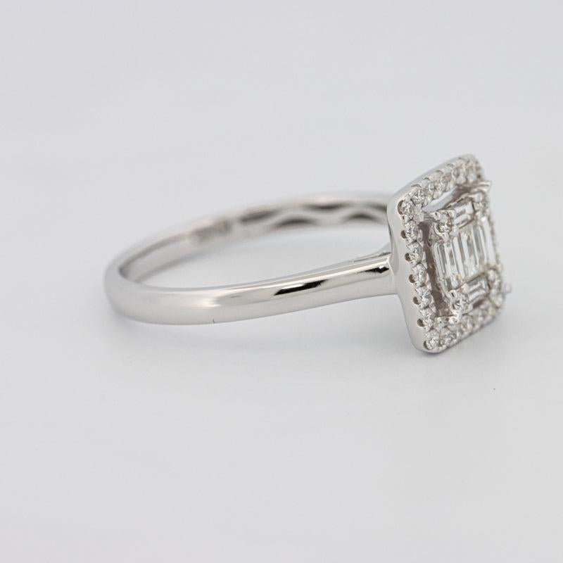 Invisible Halo Square Diamond ring - ZIZOV DIAMONDS