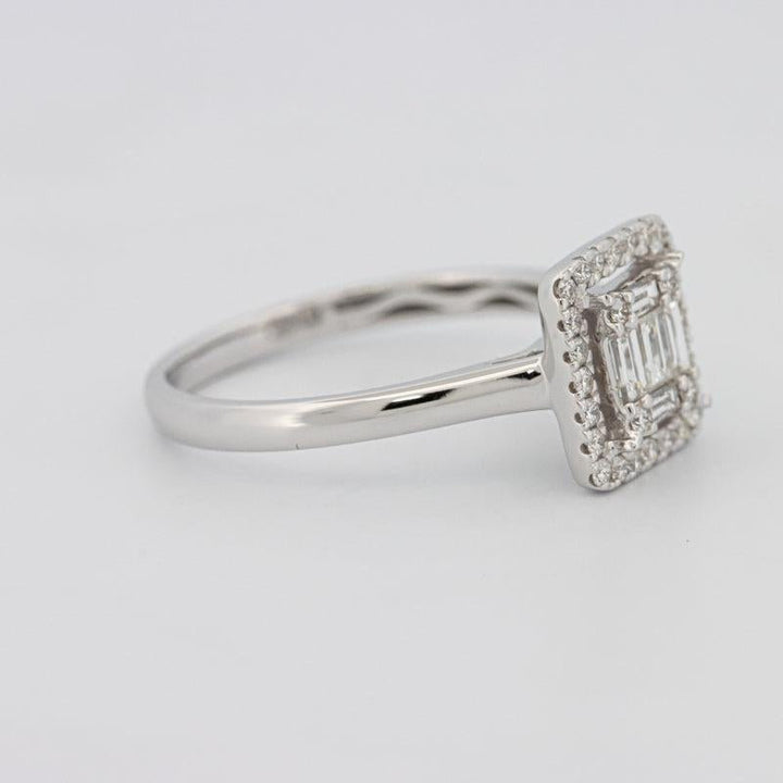 Invisible Halo Square Diamond ring - ZIZOV DIAMONDS