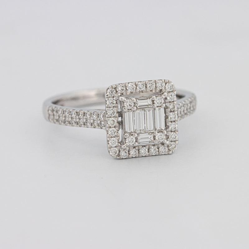 Invisible Halo Square Diamond Ring - ZIZOV DIAMONDS