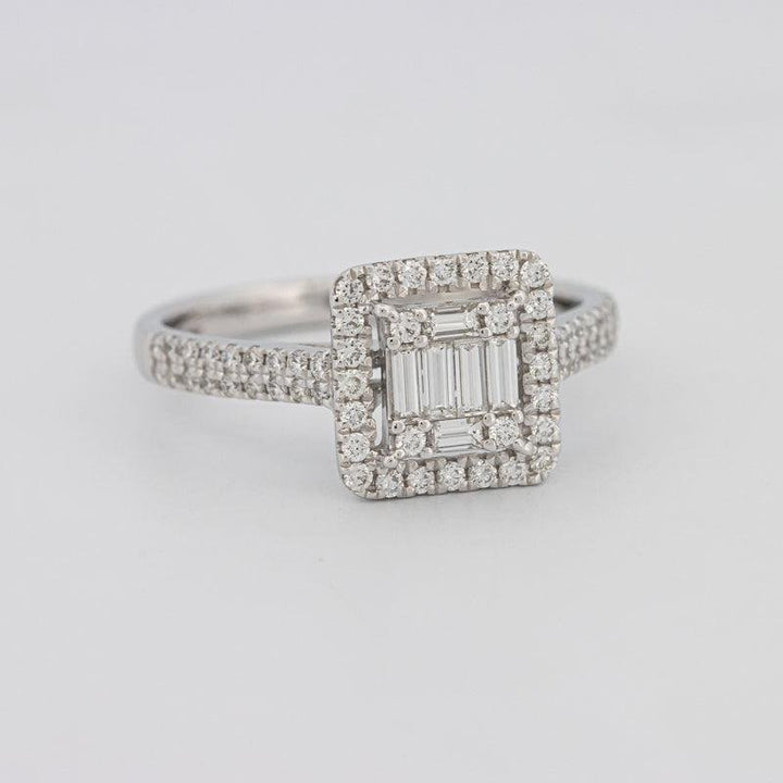 Invisible Halo Square Diamond Ring - ZIZOV DIAMONDS