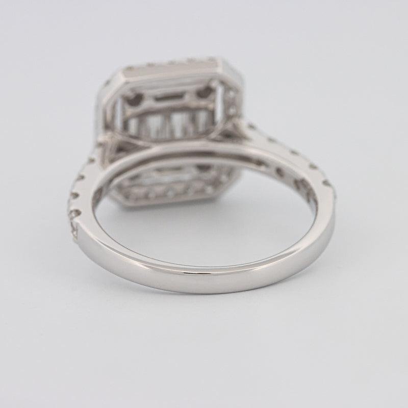 Invisible Halo Square Diamond Ring - ZIZOV DIAMONDS