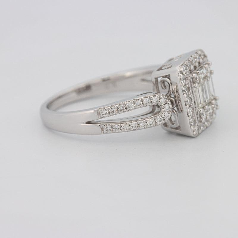 Invisible Halo Square Diamond Ring - ZIZOV DIAMONDS