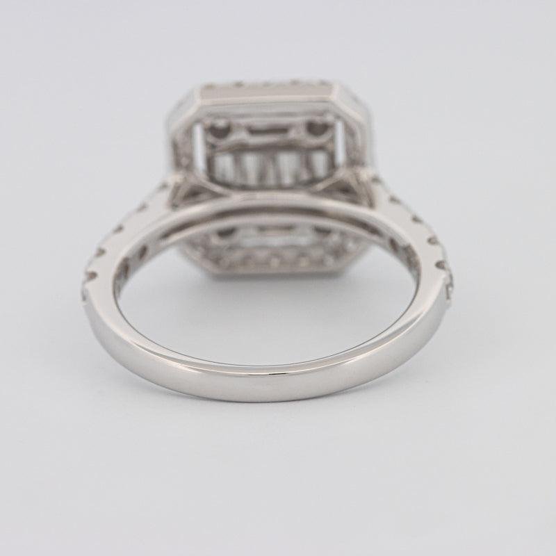 Invisible Halo Square Diamond Ring - ZIZOV DIAMONDS