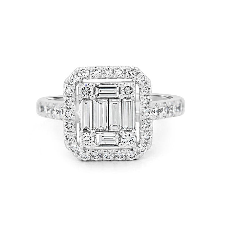Invisible Halo Square Diamond Ring - ZIZOV DIAMONDS