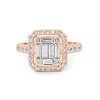 Invisible Halo Square Diamond Ring - ZIZOV DIAMONDS