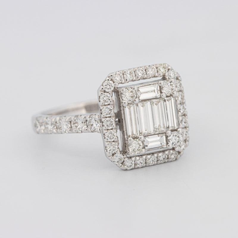 Invisible Halo Square Diamond Ring - ZIZOV DIAMONDS