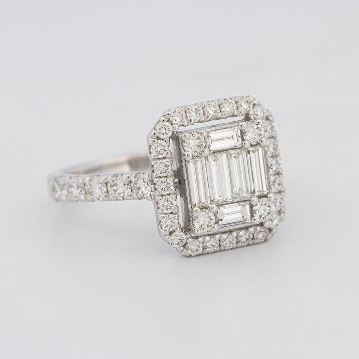 Invisible Halo Square Diamond Ring - ZIZOV DIAMONDS