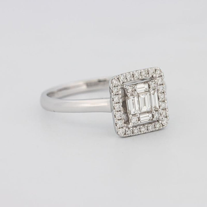 Invisible Halo Square Diamond ring - ZIZOV DIAMONDS