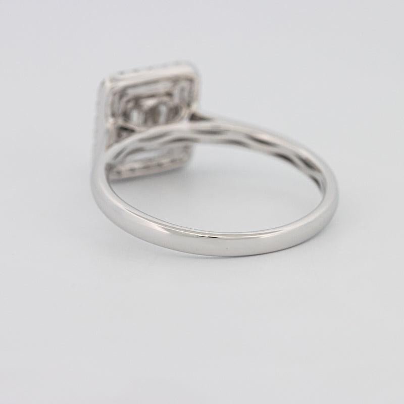 Invisible Halo Square Diamond ring - ZIZOV DIAMONDS