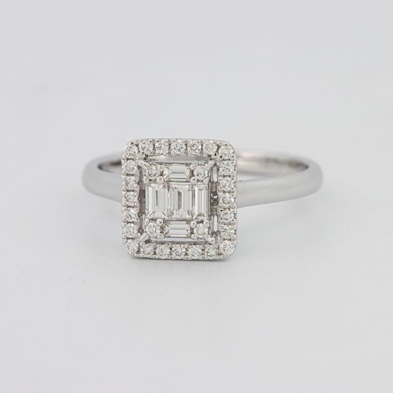 Invisible Halo Square Diamond ring - ZIZOV DIAMONDS