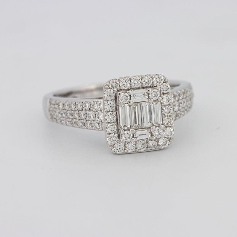 Invisible Halo Square Diamond Ring - ZIZOV DIAMONDS