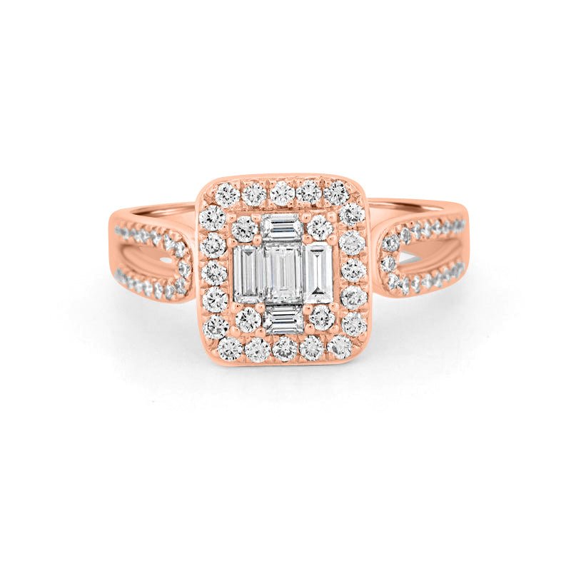 Invisible Halo Square Diamond Ring - ZIZOV DIAMONDS
