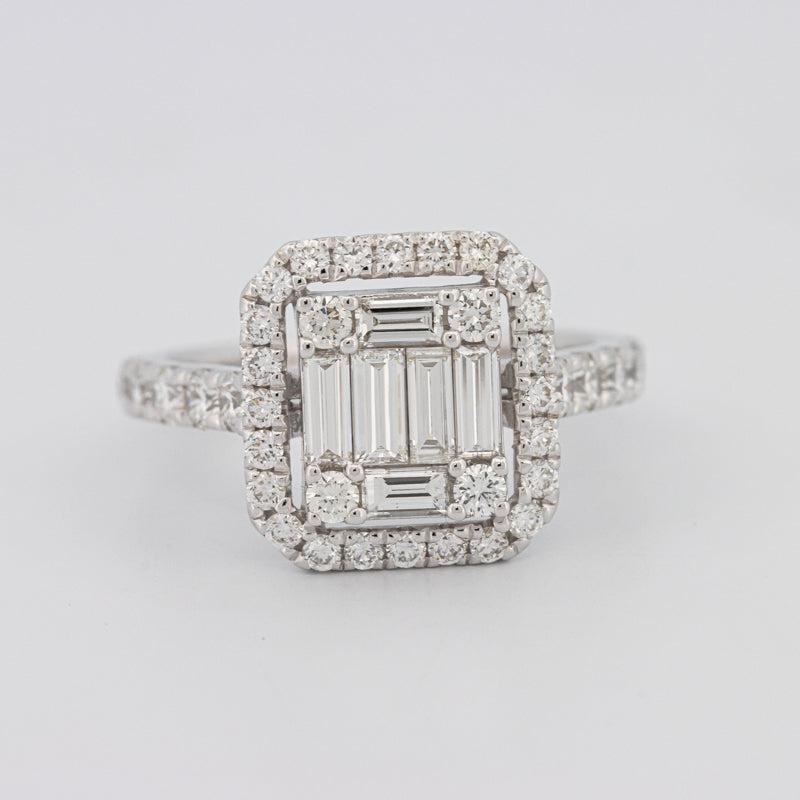 Invisible Halo Square Diamond Ring - ZIZOV DIAMONDS