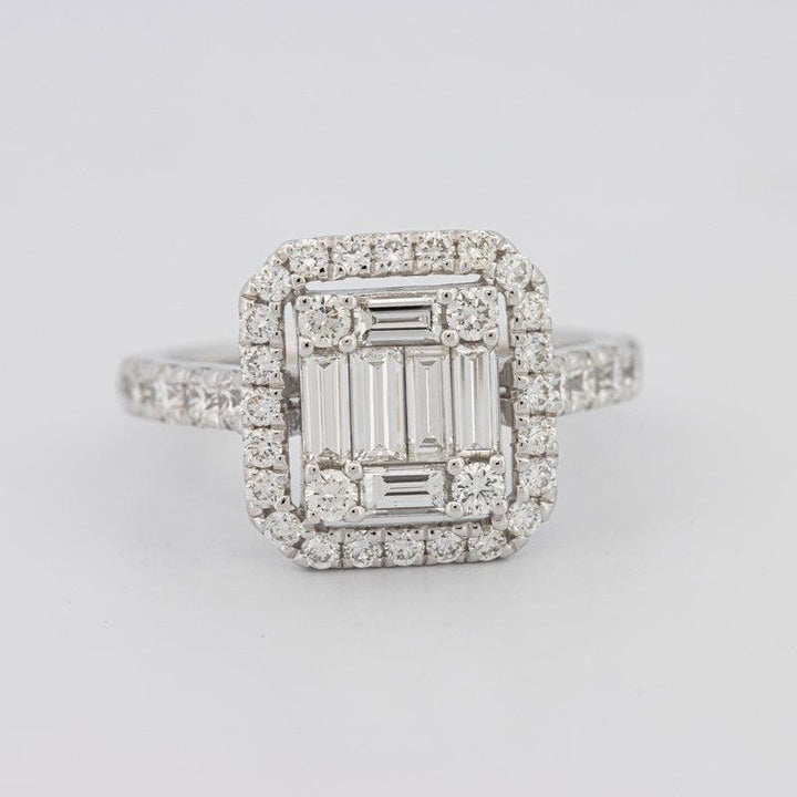 Invisible Halo Square Diamond Ring - ZIZOV DIAMONDS