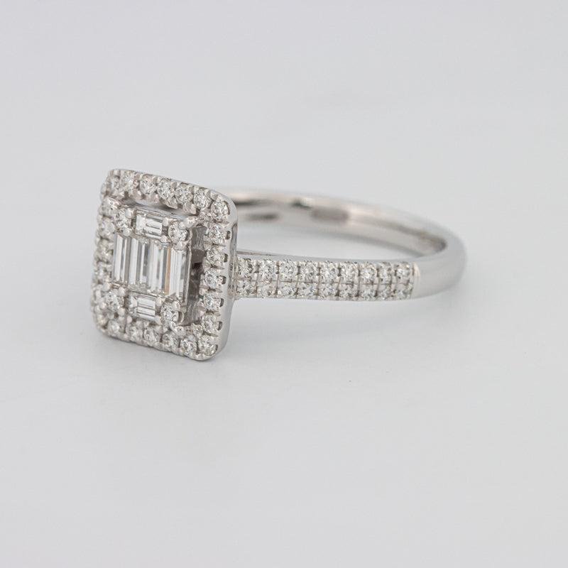 Invisible Halo Square Diamond Ring - ZIZOV DIAMONDS