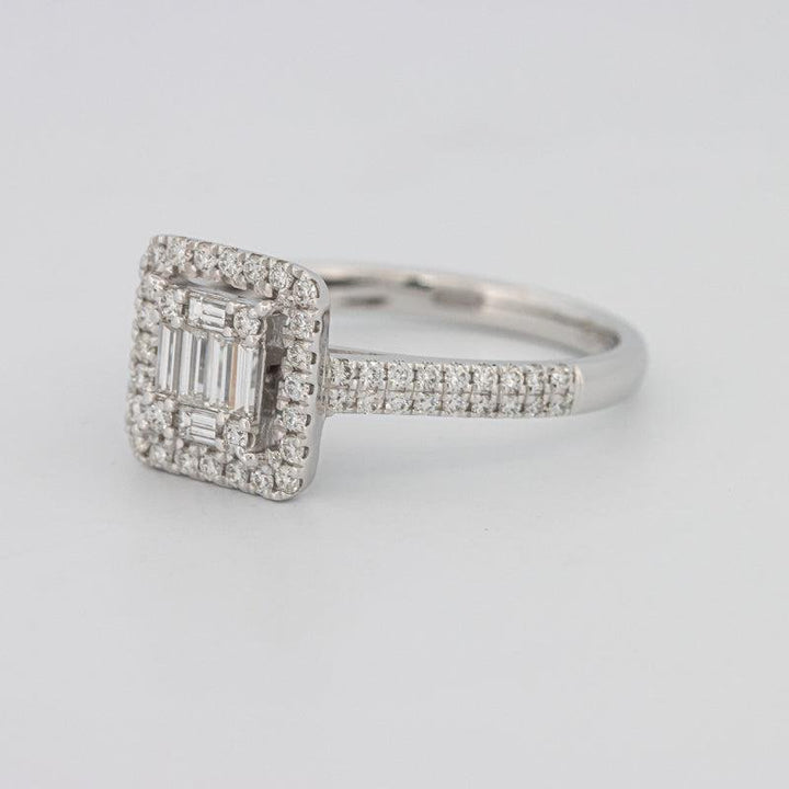 Invisible Halo Square Diamond Ring - ZIZOV DIAMONDS