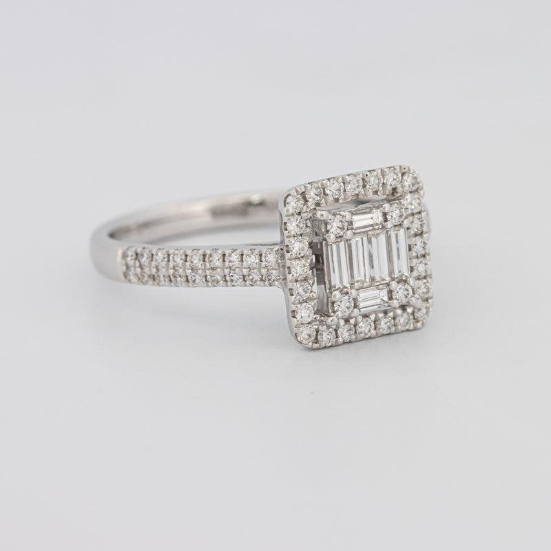 Invisible Halo Square Diamond Ring - ZIZOV DIAMONDS