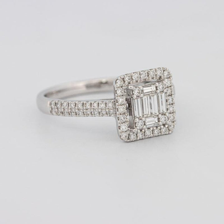 Invisible Halo Square Diamond Ring - ZIZOV DIAMONDS