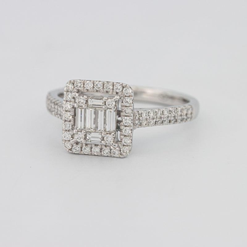 Invisible Halo Square Diamond Ring - ZIZOV DIAMONDS