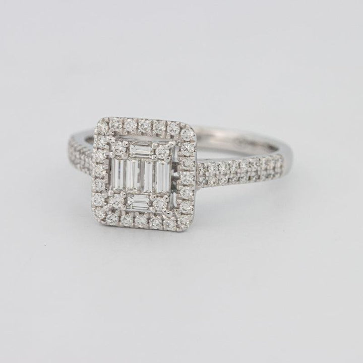 Invisible Halo Square Diamond Ring - ZIZOV DIAMONDS
