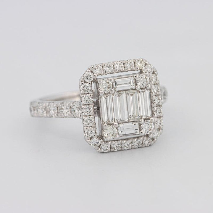 Invisible Halo Square Diamond Ring - ZIZOV DIAMONDS