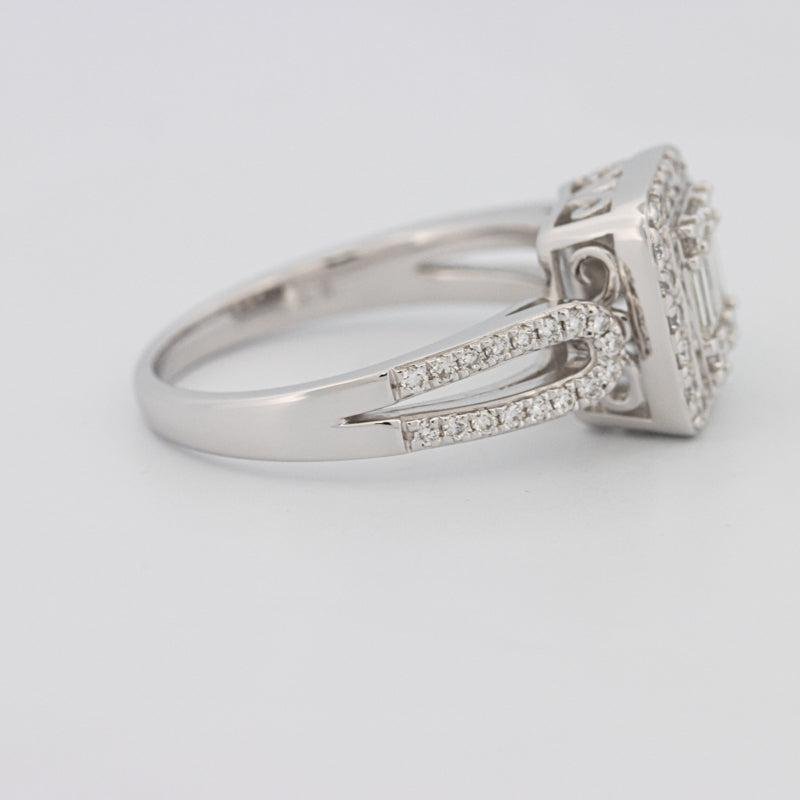 Invisible Halo Square Diamond Ring - ZIZOV DIAMONDS