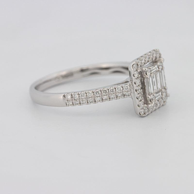 Invisible Halo Square Diamond Ring - ZIZOV DIAMONDS