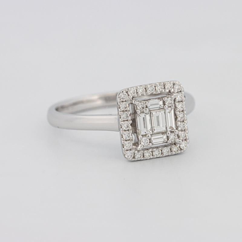 Invisible Halo Square Diamond ring - ZIZOV DIAMONDS