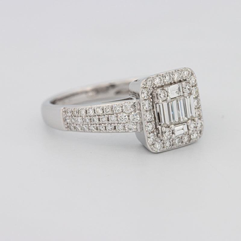 Invisible Halo Square Diamond Ring - ZIZOV DIAMONDS