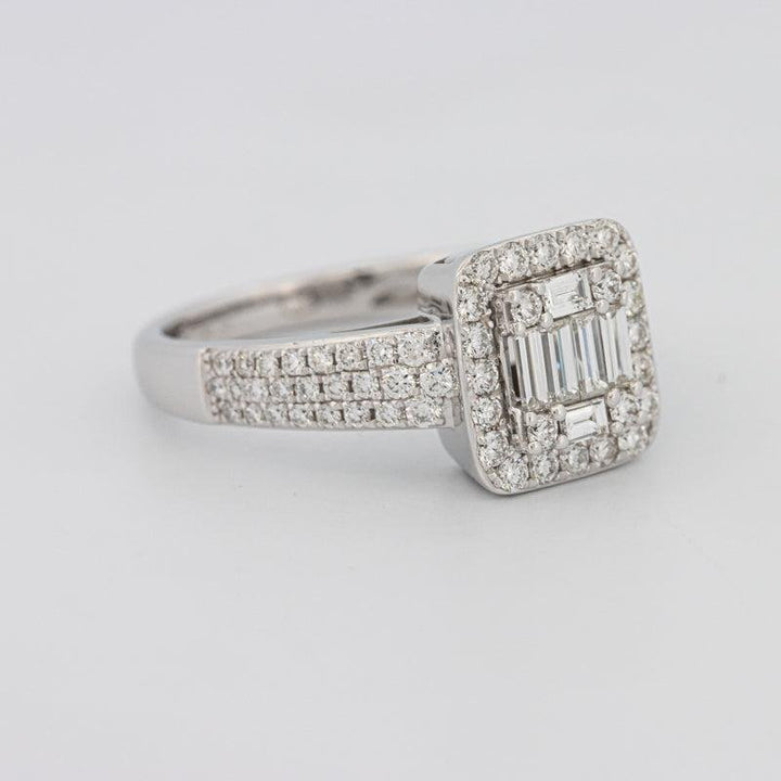 Invisible Halo Square Diamond Ring - ZIZOV DIAMONDS