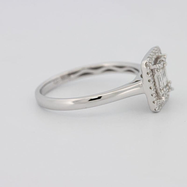 Invisible Halo Square Diamond ring - ZIZOV DIAMONDS